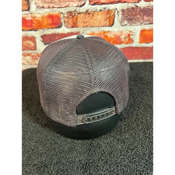 Vintage Wrightsville Beach Trucker Hat One Size Adjustable Snapback Black & Whit - Picture 2 of 4